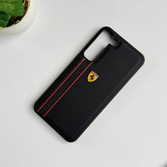 Samsung Galaxy S23 Plus FR Sports Side Stripe Leather (Black)