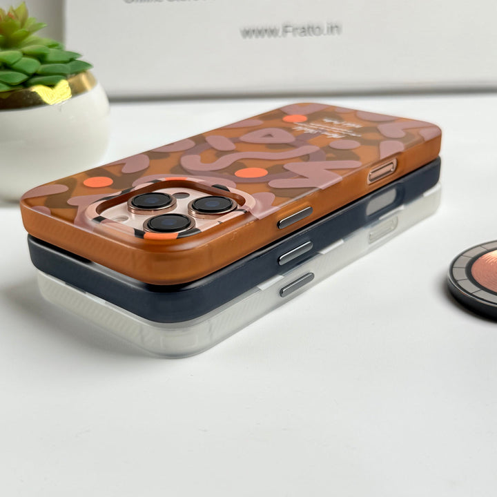 iPhone Geometric Graffiti Shockproof MagSafe Case Cover