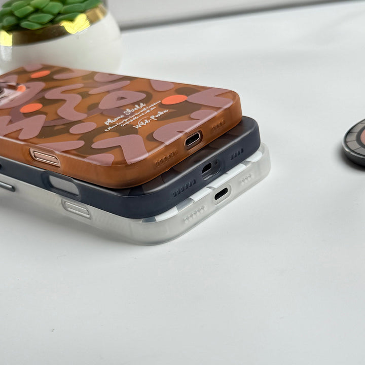iPhone Geometric Graffiti Shockproof MagSafe Case Cover
