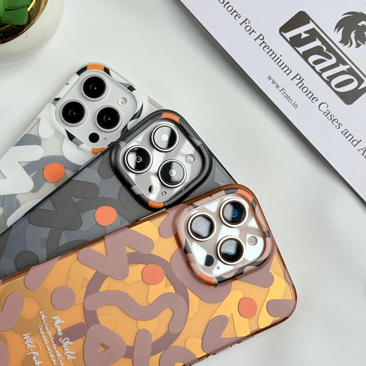 iPhone Geometric Graffiti Shockproof MagSafe Case Cover
