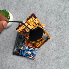 Samsung Galaxy Z Fold Series Carbon Fiber Texture Tiger Lion Design Hard Pc MagSafe Case Cover