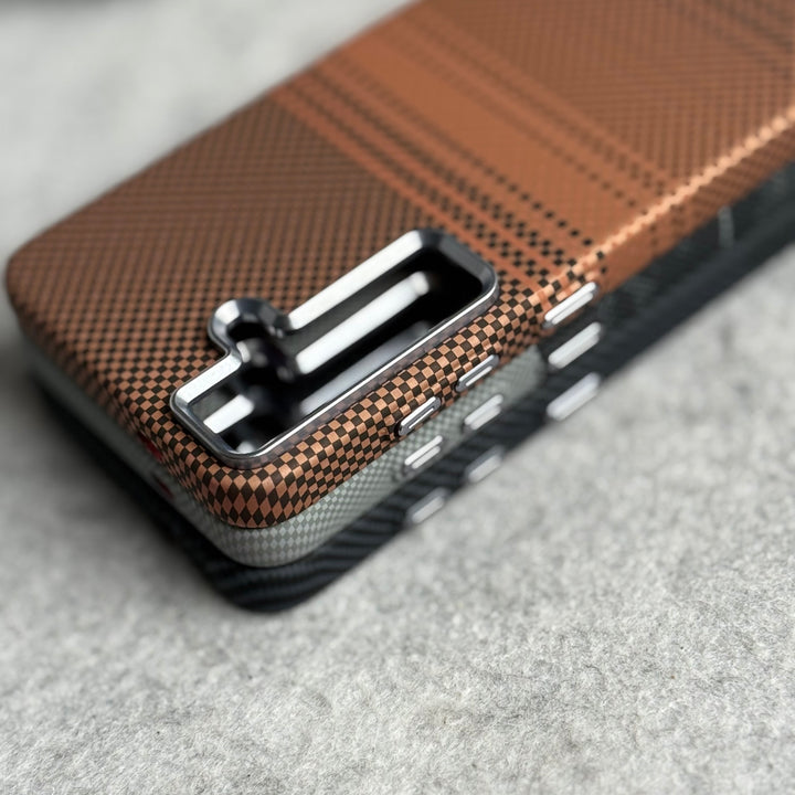 Samsung Galaxy S Series Carbon Fiber Texture Aramid Design Hard Pc MagSafe Case Cover