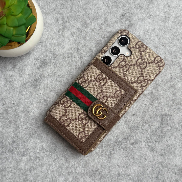 Samsung Galaxy S24 Luxury Brand GG Wallet Case Cover