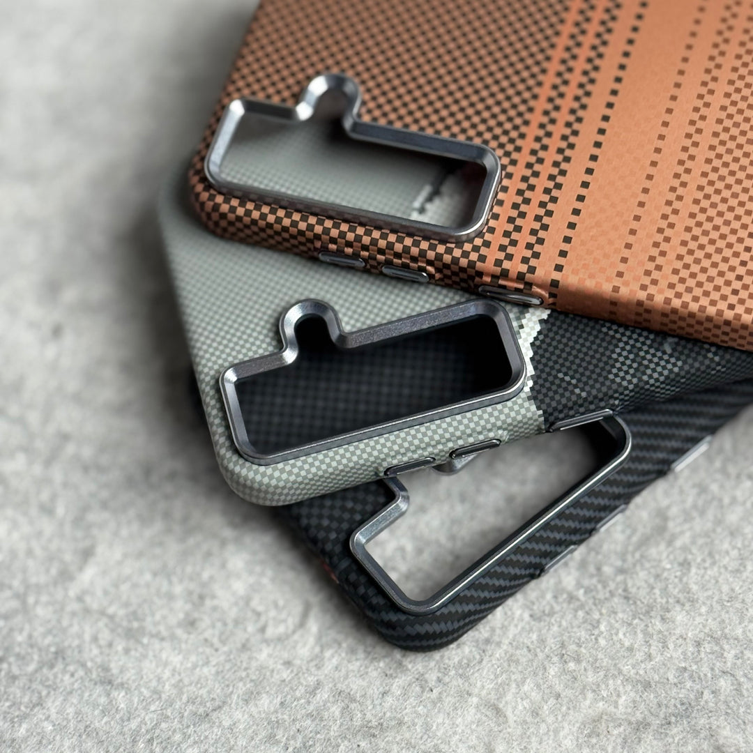 Samsung Galaxy S Series Carbon Fiber Texture Aramid Design Hard Pc MagSafe Case Cover
