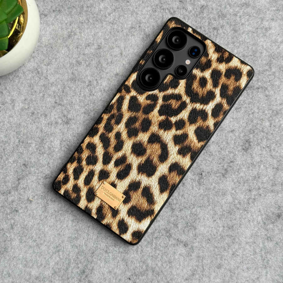 Samsung Galaxy S25 Ultra Luxury DG Leopard Pattern Case Cover