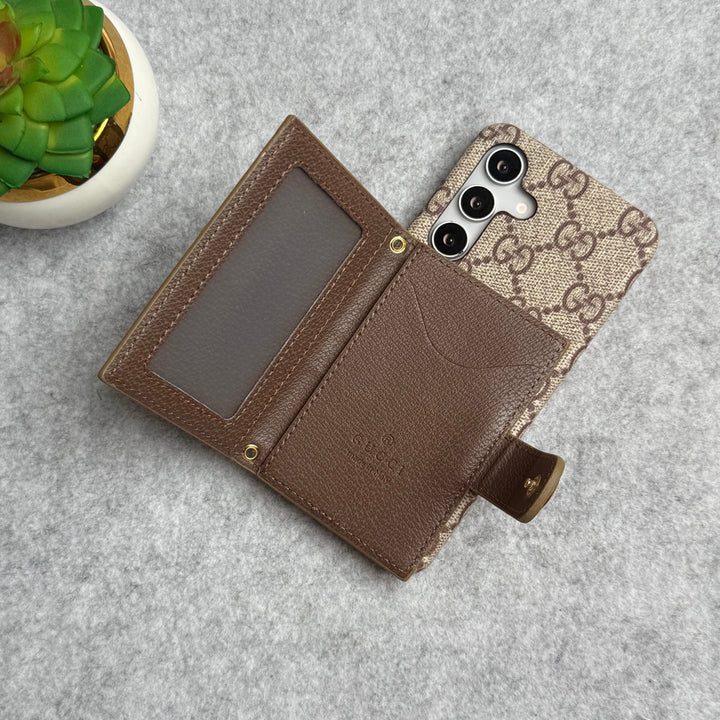 Samsung Galaxy S24 Luxury Brand GG Wallet Case Cover