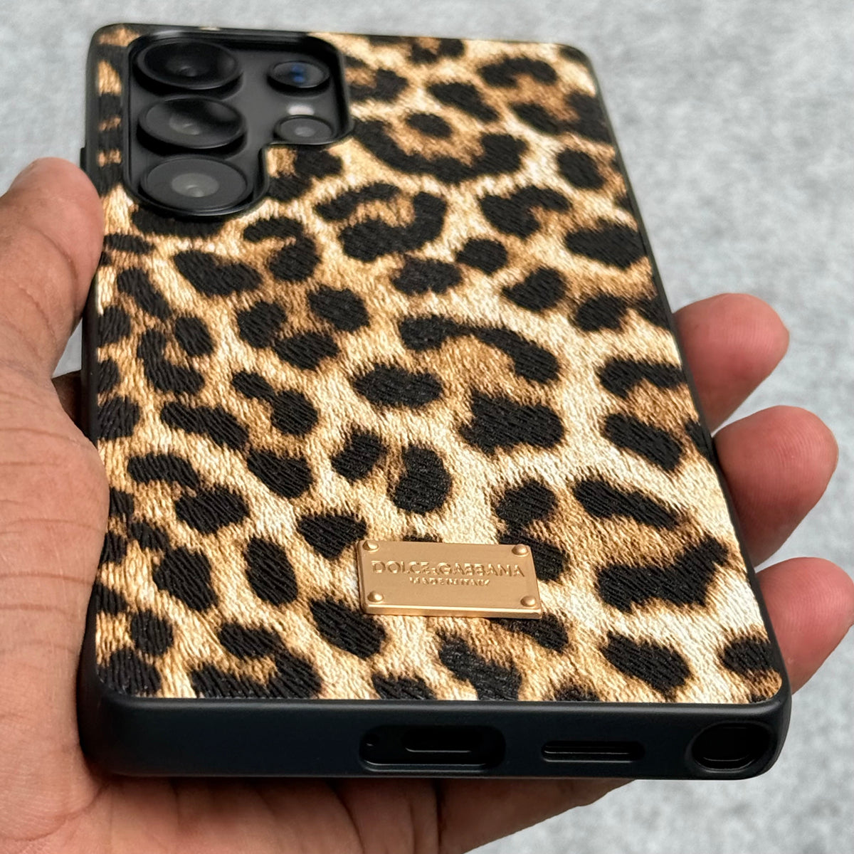 Samsung Galaxy S25 Ultra Luxury DG Leopard Pattern Case Cover