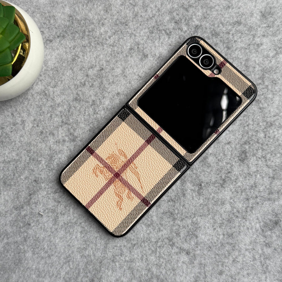 Samsung Galaxy Z Flip 6 Luxury BRY PU Leather Case Cover