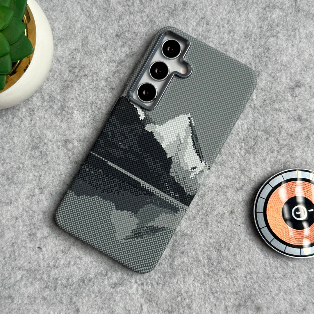 Samsung Galaxy S Series Carbon Fiber Texture Aramid Design Hard Pc MagSafe Case Cover