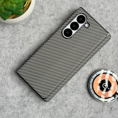 Samsung Galaxy Z Fold 5 Carbon Fiber Hinge Protection Case With Front Glass Protection