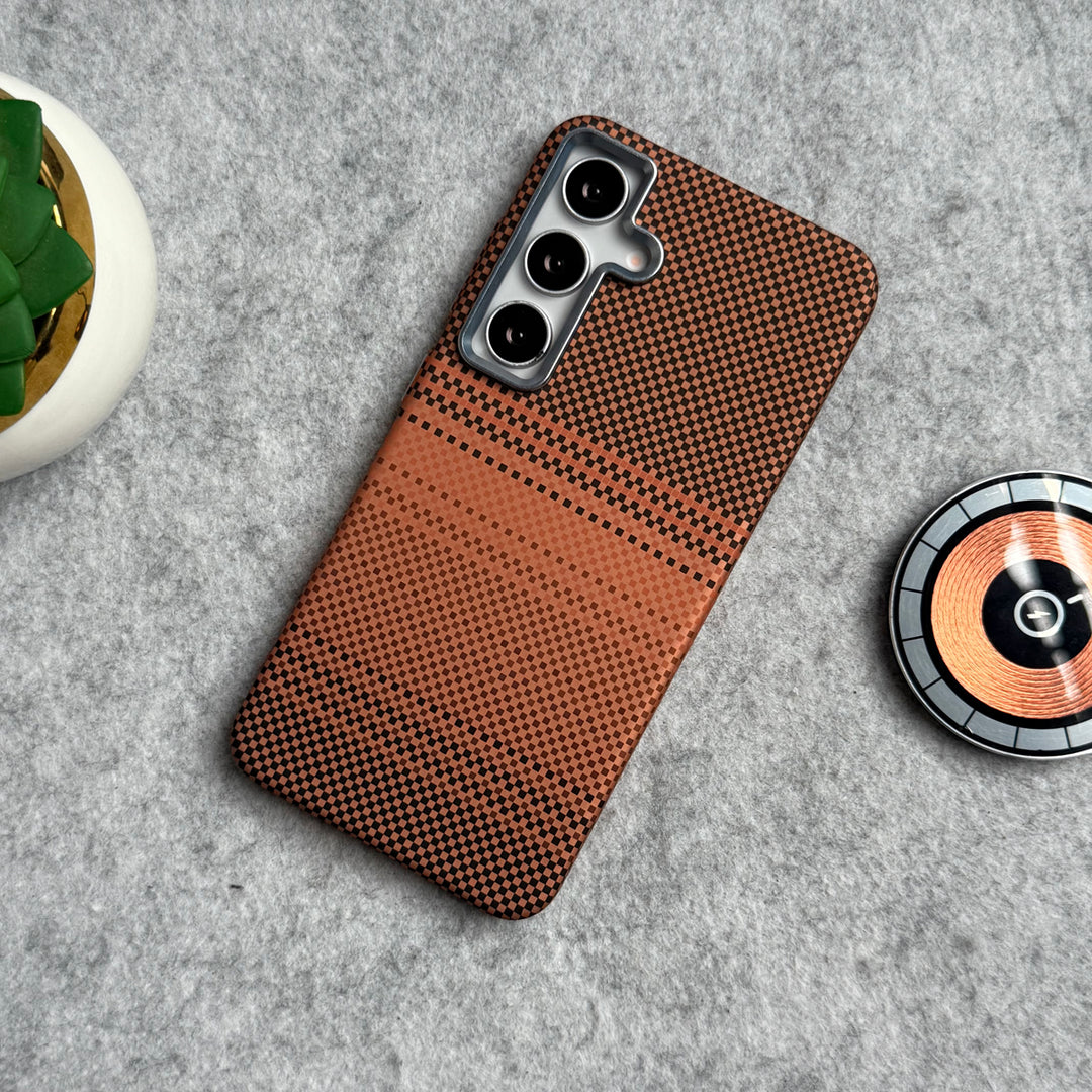Samsung Galaxy S Series Carbon Fiber Texture Aramid Design Hard Pc MagSafe Case Cover