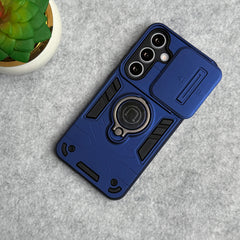 Samsung Galaxy S23 Armor Camera Slide Protection Ring Stand Shockproof Phone Cover