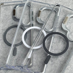 Samsung Galaxy S25 Ultra Transparent MagSafe Cover With Metal Camera Bump Kick Stand