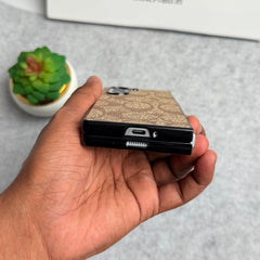 Samsung Galaxy Z Fold 6 Luxury CC Brand PU Leather Design Case Cover