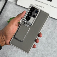 Samsung Galaxy Ultra Series Metal Camera Cap with Stand Cover