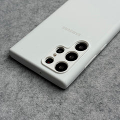 Samsung S22 Ultra Camera Protection Liquid Silicone Case Cover (White)