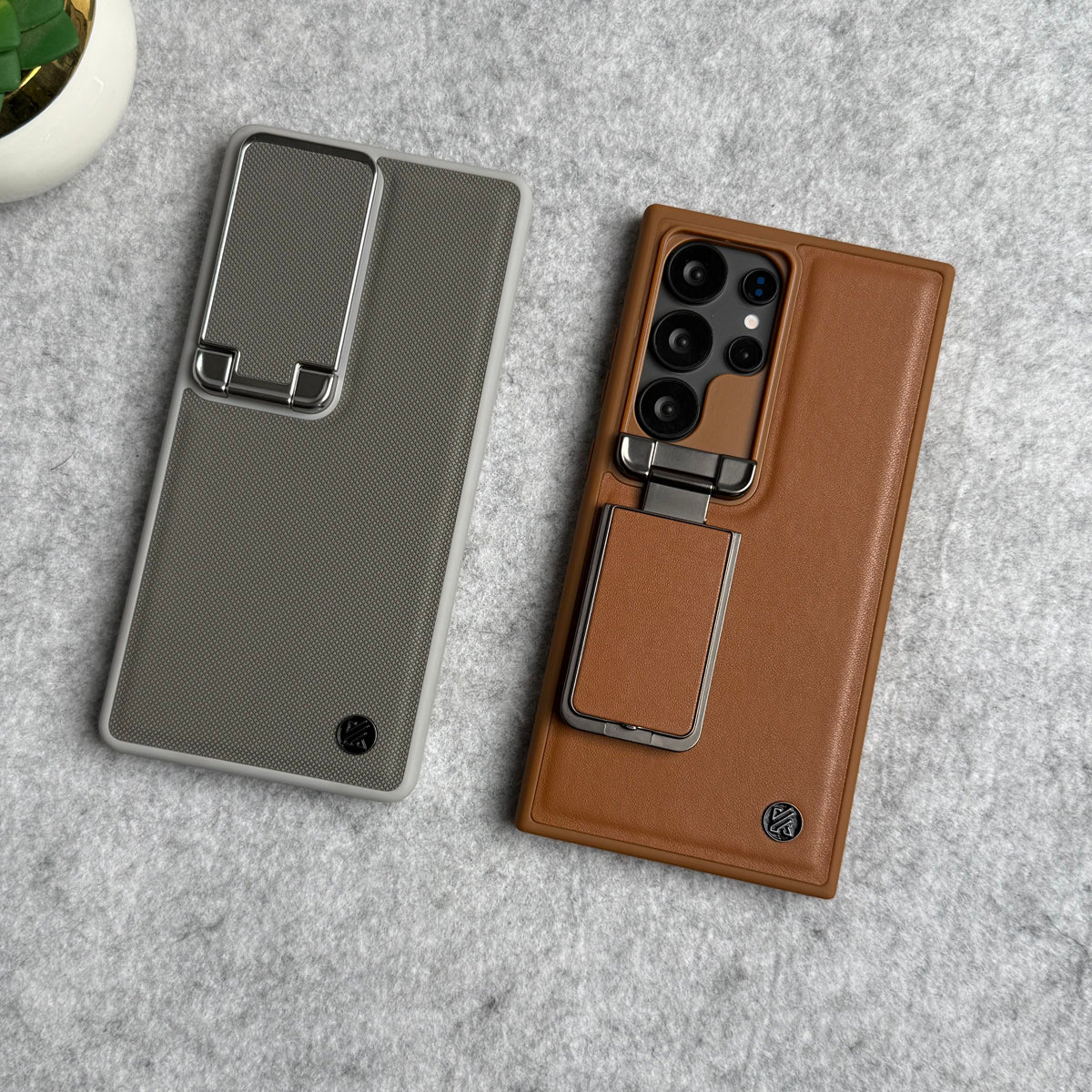 Samsung Galaxy S23 Ultra Metal Camera Cap Stand Cover