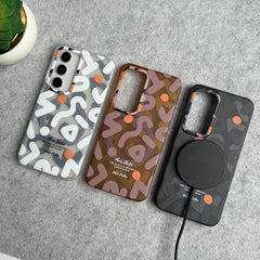 Samsung Galaxy S Series Geometric Graffiti Shockproof MagSafe Case Cover