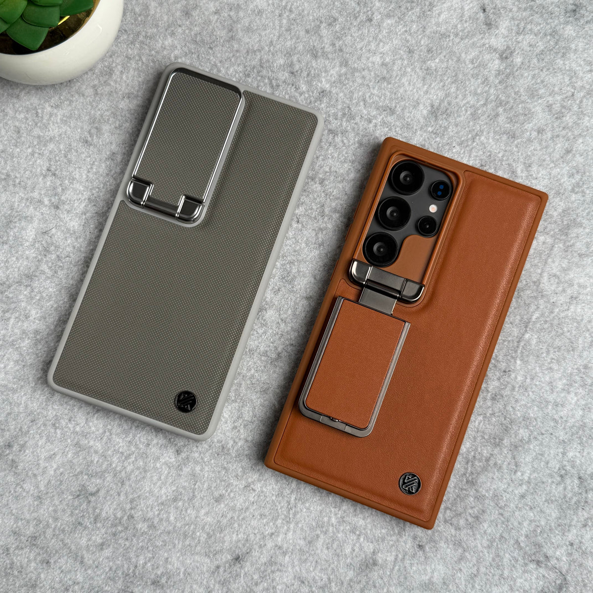 Samsung Galaxy S23 Ultra Metal Camera Cap Stand Cover