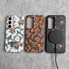 Samsung Galaxy S Series Geometric Graffiti Shockproof MagSafe Case Cover