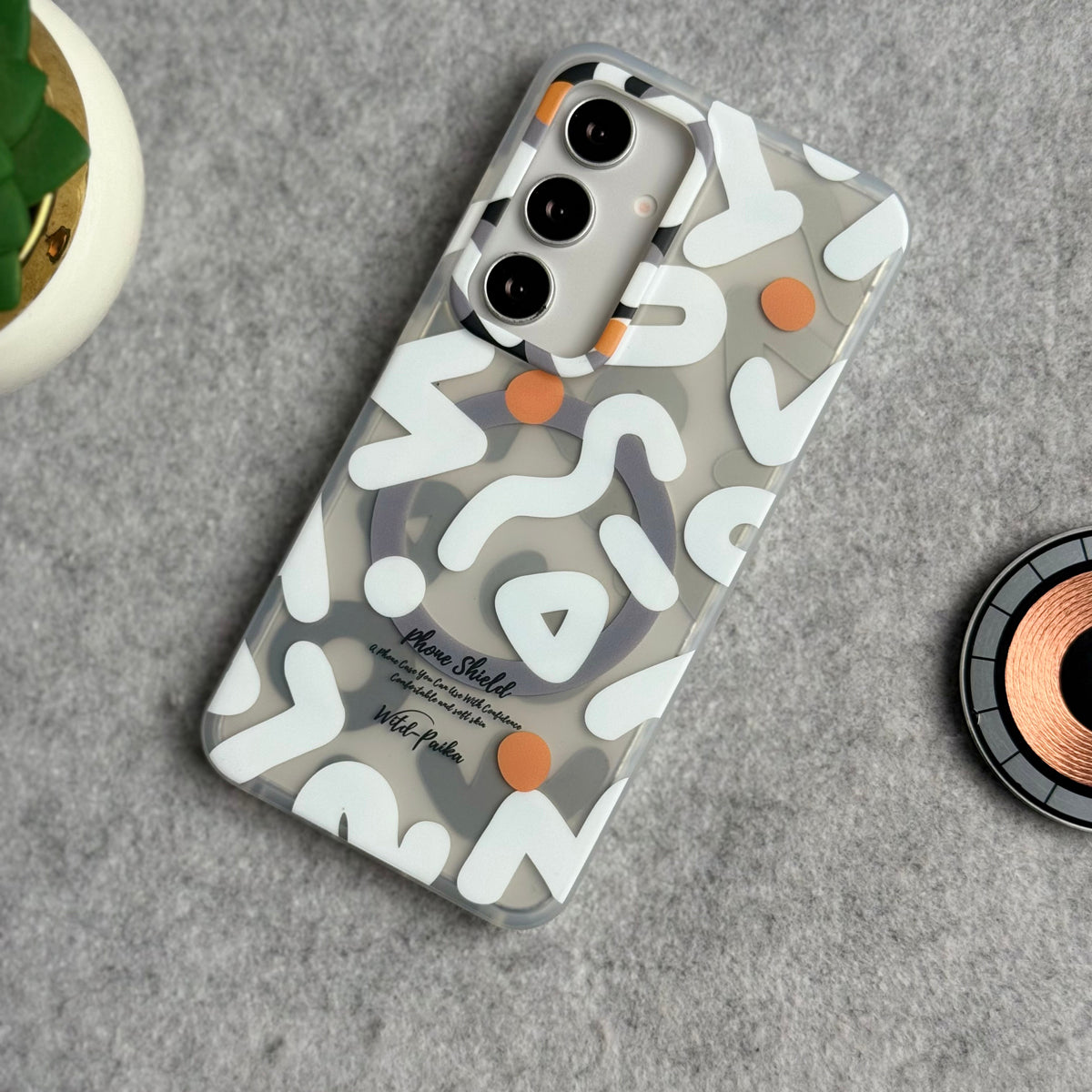 Samsung Galaxy S Series Geometric Graffiti Shockproof MagSafe Case Cover
