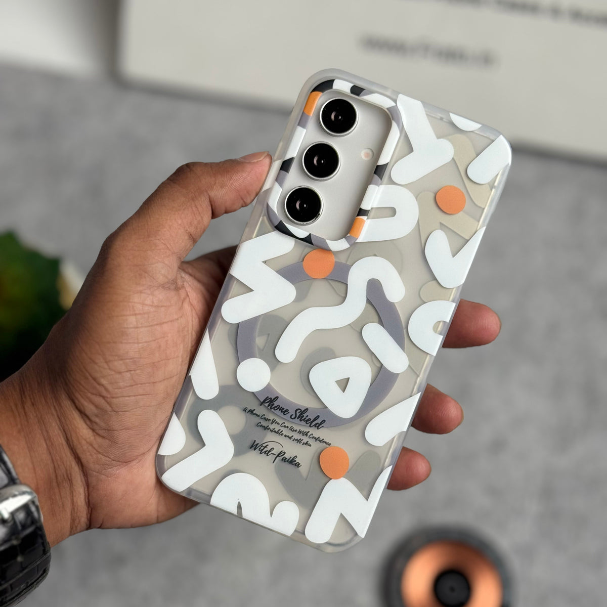 Samsung Galaxy S Series Geometric Graffiti Shockproof MagSafe Case Cover