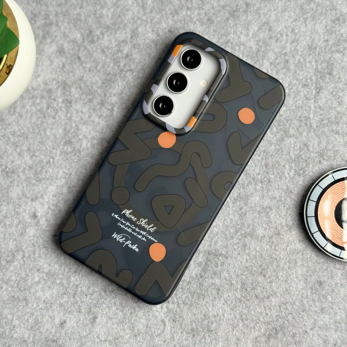 Samsung Galaxy S Series Geometric Graffiti Shockproof MagSafe Case Cover