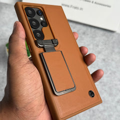 Samsung Galaxy Ultra Series Metal Camera Cap with Stand Cover