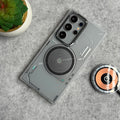 Samsung Galaxy S24 Ultra Matte Futuristic Design Magnetic MagSafe Charging Case