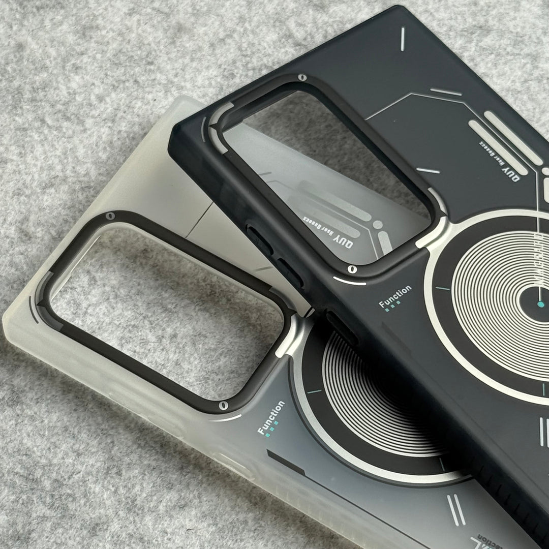 Samsung Galaxy S24 Ultra Matte Futuristic Design Magnetic MagSafe Charging Case