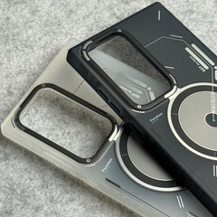 Samsung Galaxy S24 Ultra Matte Futuristic Design Magnetic MagSafe Charging Case