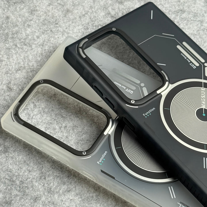 Samsung Galaxy S24 Ultra Matte Futuristic Design Magnetic MagSafe Charging Case