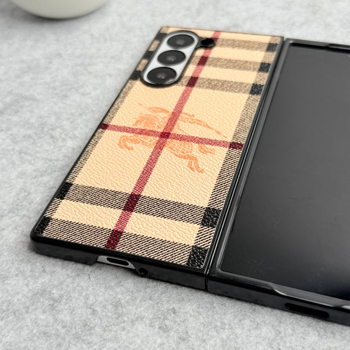 Samsung Galaxy Z Fold 6 Luxury BRY PU Leather Case Cover