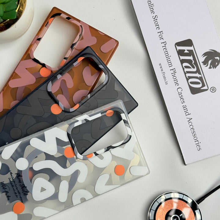 Samsung Galaxy S24 Ultra Geometric Graffiti Shockproof MagSafe Case Cover
