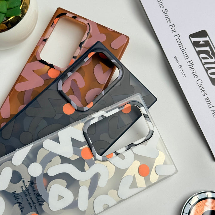 Samsung Galaxy S24 Ultra Geometric Graffiti Shockproof MagSafe Case Cover