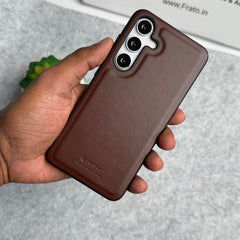 Samsung Galaxy S24 PU Leather Thin Case Cover Minimalistic Design