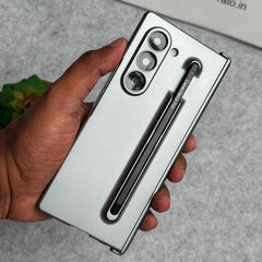 Samsung Galaxy Z Fold 6 Metal S-Pen front Glass Protection Hinge Case Folding Cover