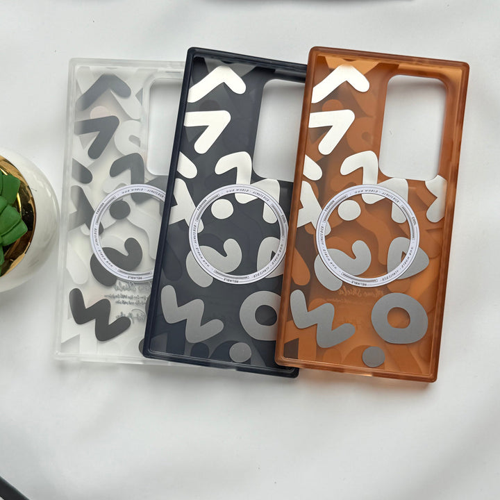 Samsung Galaxy S24 Ultra Geometric Graffiti Shockproof MagSafe Case Cover