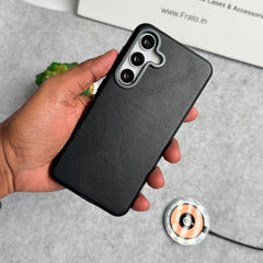 Samsung Galaxy S Series Texture Leather Camera Bumper Magsafe Cover