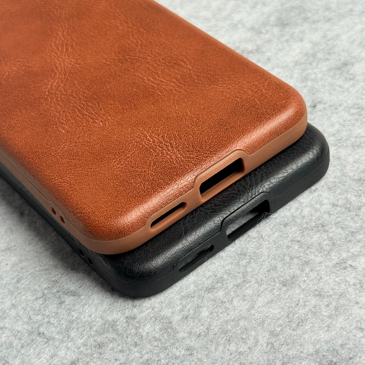 Samsung Galaxy S Series Texture Leather Camera Bumper Magsafe Cover
