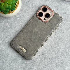 iPhone 16 Series Crocodile Pattern Luxury PU Leather Frameless Cover Case