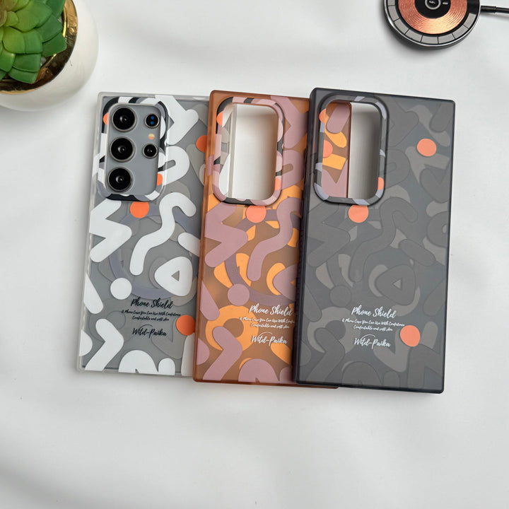 Samsung Galaxy S24 Ultra Geometric Graffiti Shockproof MagSafe Case Cover