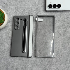 Samsung Galaxy Z Fold 6 Metal S-Pen front Glass Protection Hinge Case Folding Cover