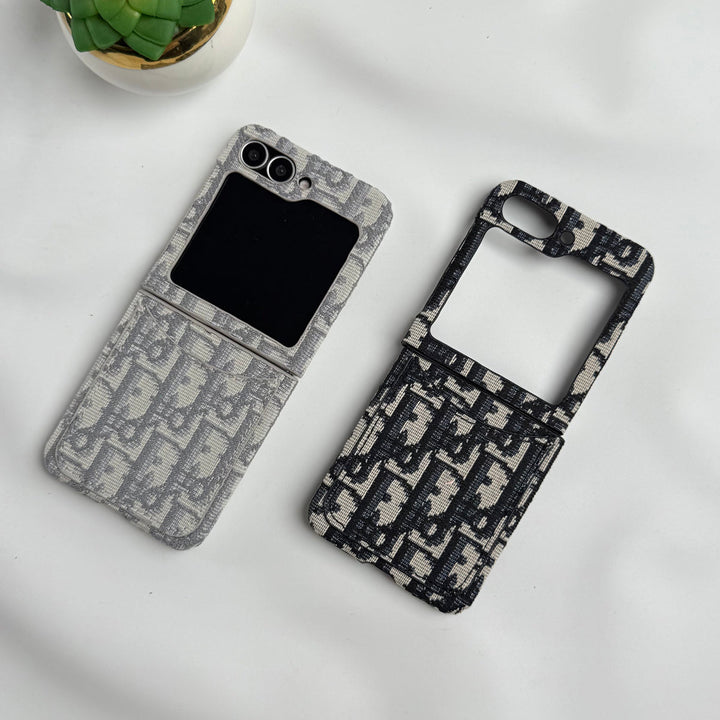 Samsung Galaxy Z Flip 6 luxury Brand CD Card Holder Case Cover