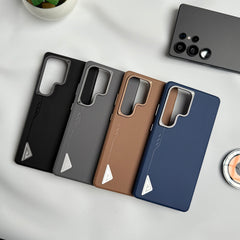 Samsung Galaxy S25 Ultra Leather Texture MagSafe PVC NUIU Case With Metal Camera Bump