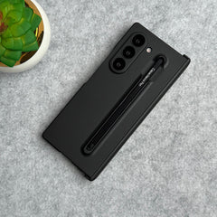 Samsung Galaxy Z Fold 6 Metal S-Pen front Glass Protection Hinge Case Folding Cover