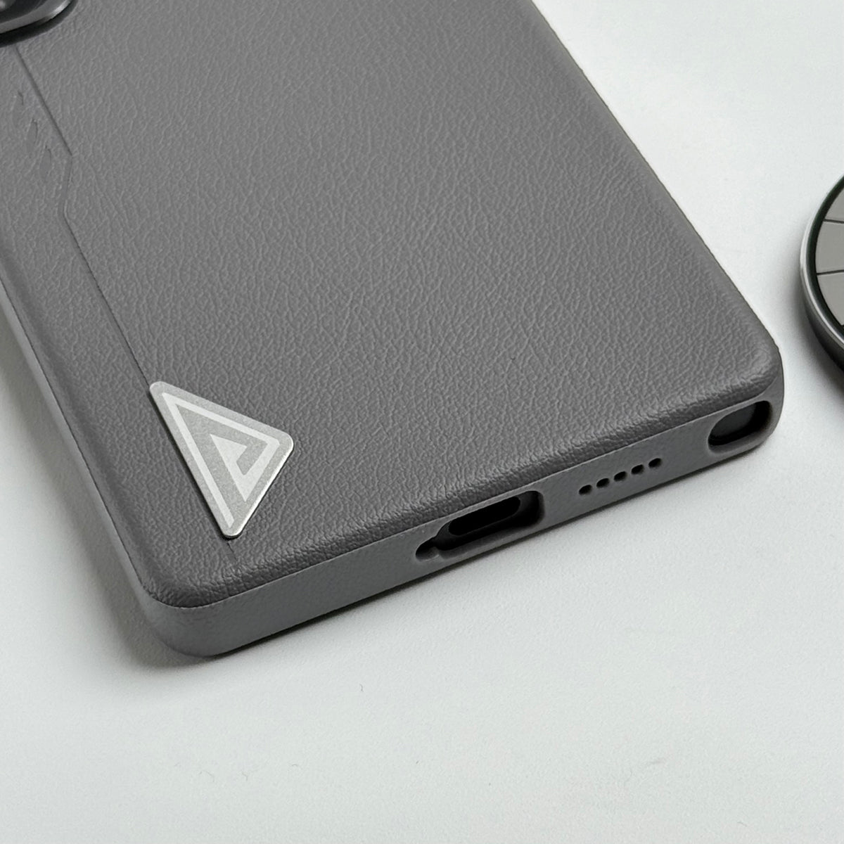 Samsung Galaxy S25 Ultra Leather Texture MagSafe PVC NUIU Case With Metal Camera Bump