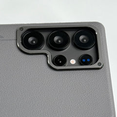 Samsung Galaxy S25 Ultra Leather Texture MagSafe PVC NUIU Case With Metal Camera Bump
