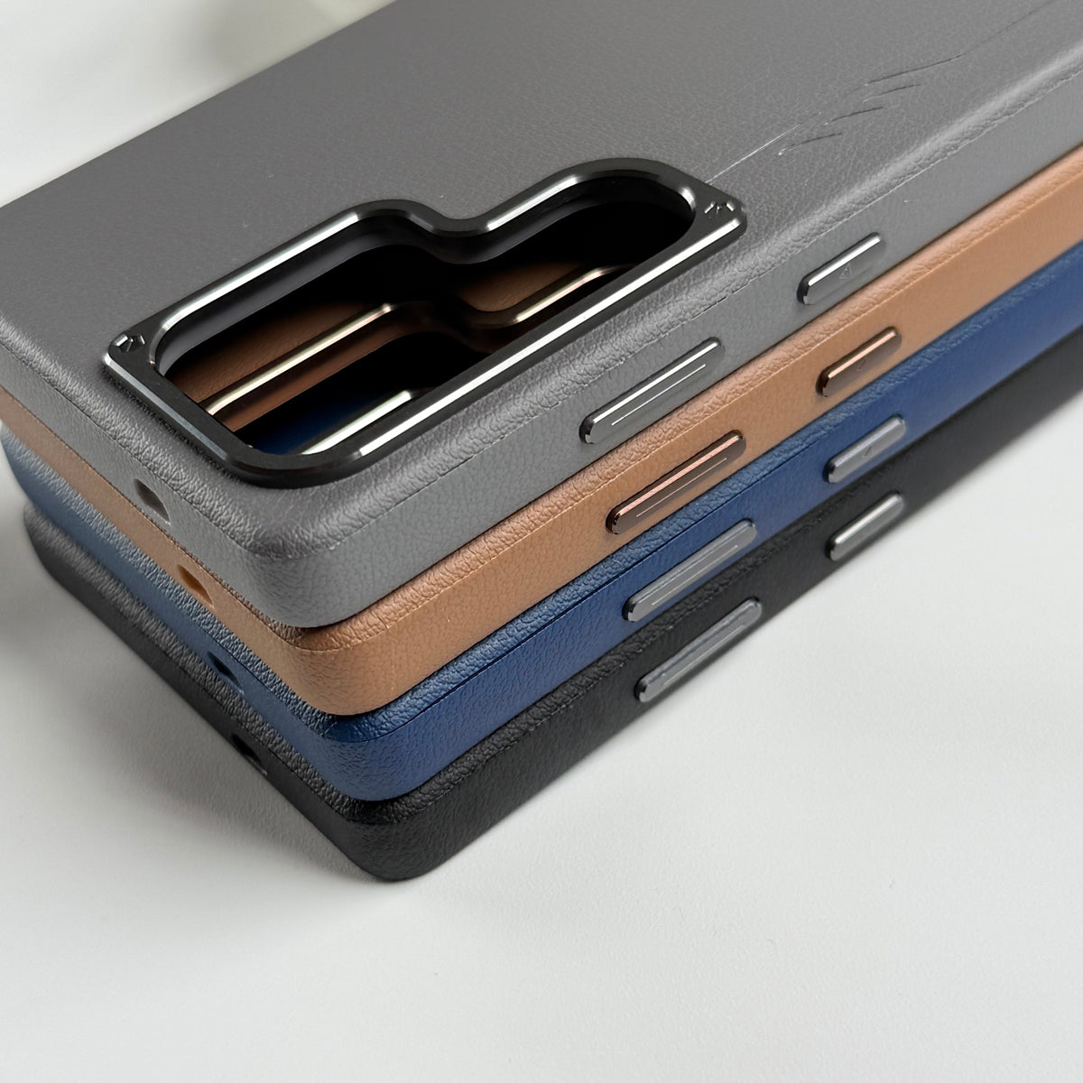 Samsung Galaxy S25 Ultra Leather Texture MagSafe PVC NUIU Case With Metal Camera Bump