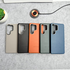 Samsung Galaxy S26 Ultra Premium PU Leather MagSafe Case With Aluminium Camera Bump